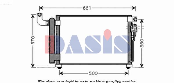 AKS DASIS Конденсатор, кондиционер 512044N